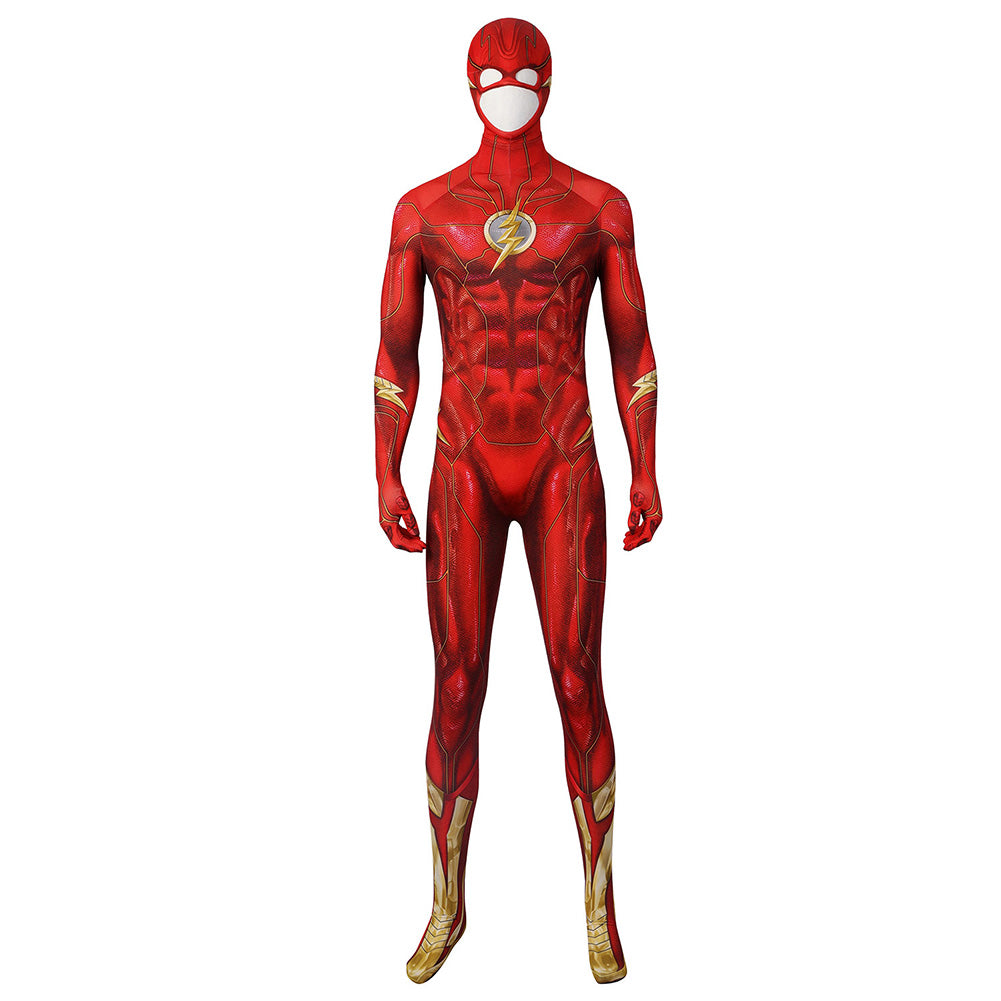 Flash Barry Allen Cosplay Kostüm Outfits Halloween Karneval Jumpsuit