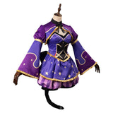 Genshin Impact Mona&Alice in Wonderland Grinsekatze Kleid Cosplay Halloween Karneval Outfits