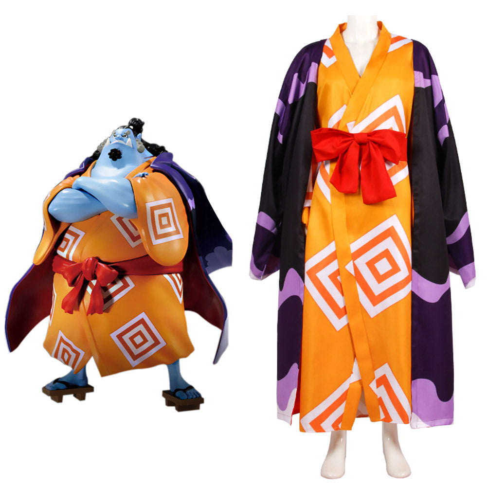 One Piece Jinbe Cosplay Kostüm Outfits Halloween Karneval Kimono