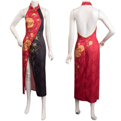 Resident Evil 4 Remake Ada Wong Cheongsam Cosplay Halloween Karneval Outfits