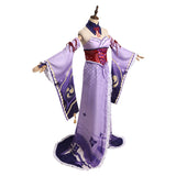 Genshin Impact Raiden Shogun Cosplay Kostüm Witch Outfits Halloween Karneval Originell Kleid