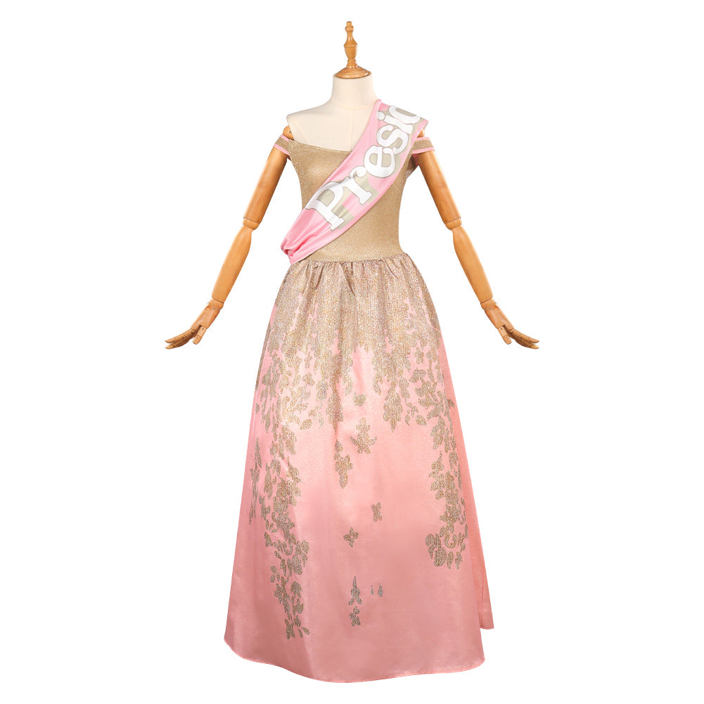 President Barbie Film rosa langes Kleid Halloween Karneval Outfits Cosplay Kostüm