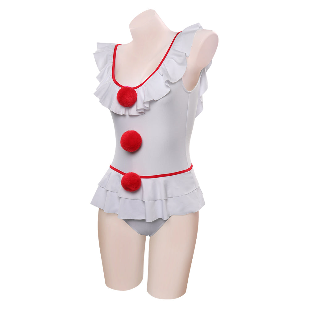 It Pennywise Sexy Jumpsuit Cosplay Badeanzug Halloween Karneval Kostüm