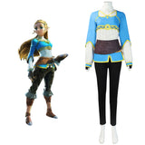 The Legend of Zelda: Tears of the Kingdom Princess Zelda/Tetra/Sheik Cosplay Kostüm Halloween Karneval Outfits