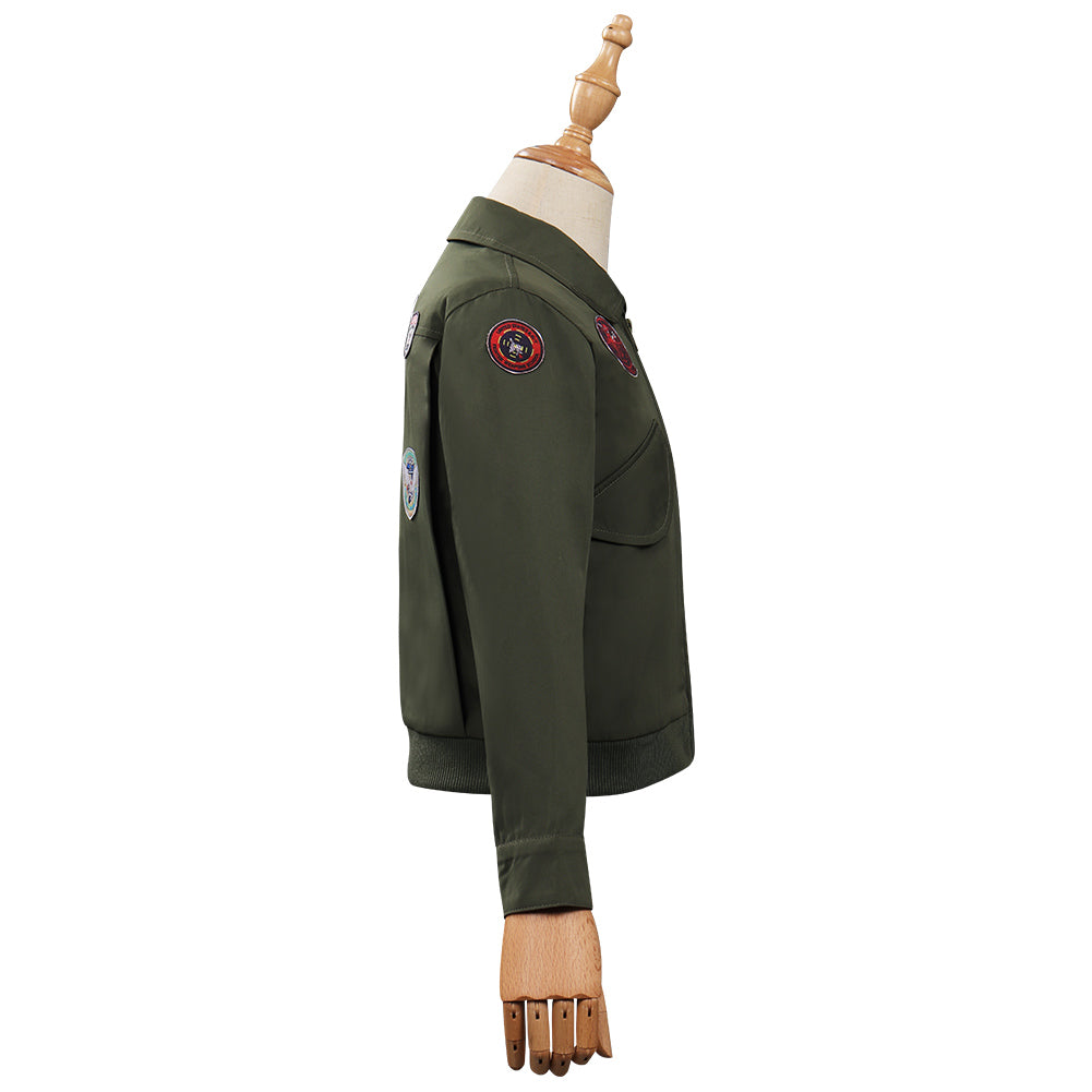 Kinder Top Gun: Maverick Cosplay Kostüm Outfits Halloween Karneval Jacke