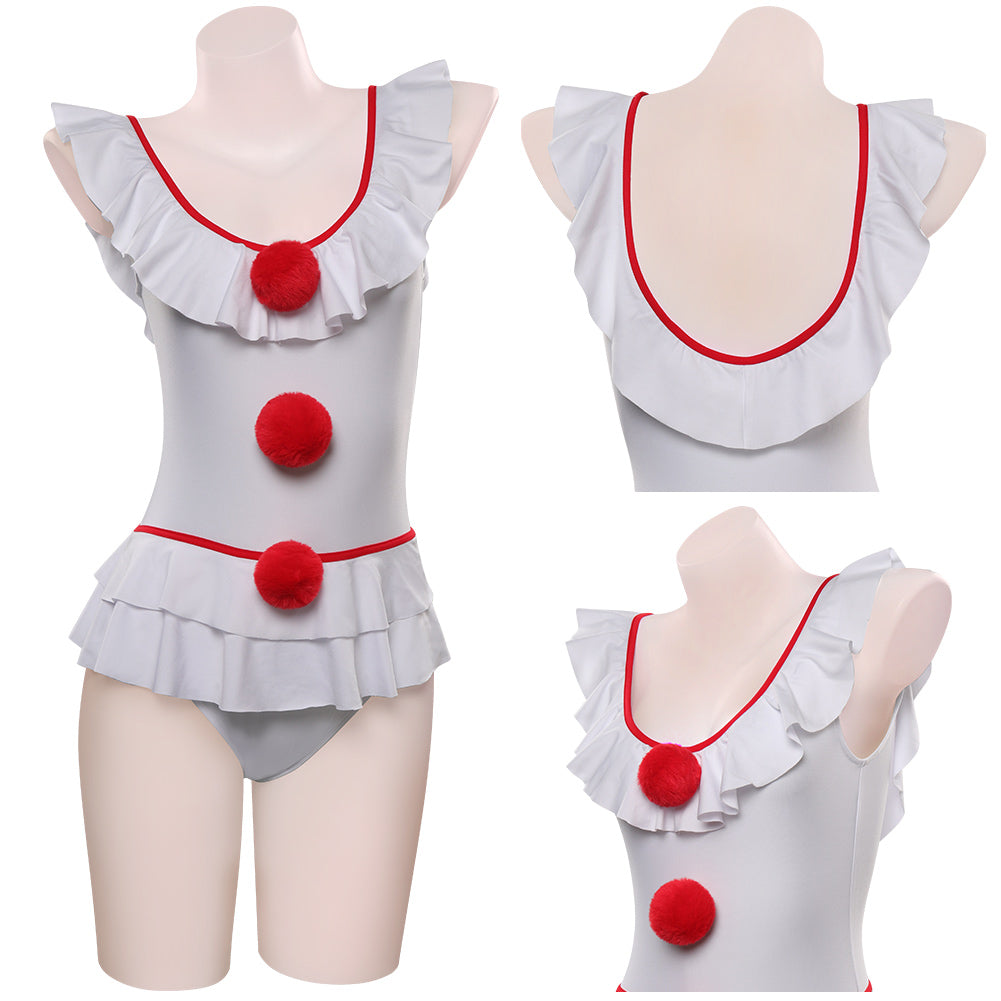 It Pennywise Sexy Jumpsuit Cosplay Badeanzug Halloween Karneval Kostüm