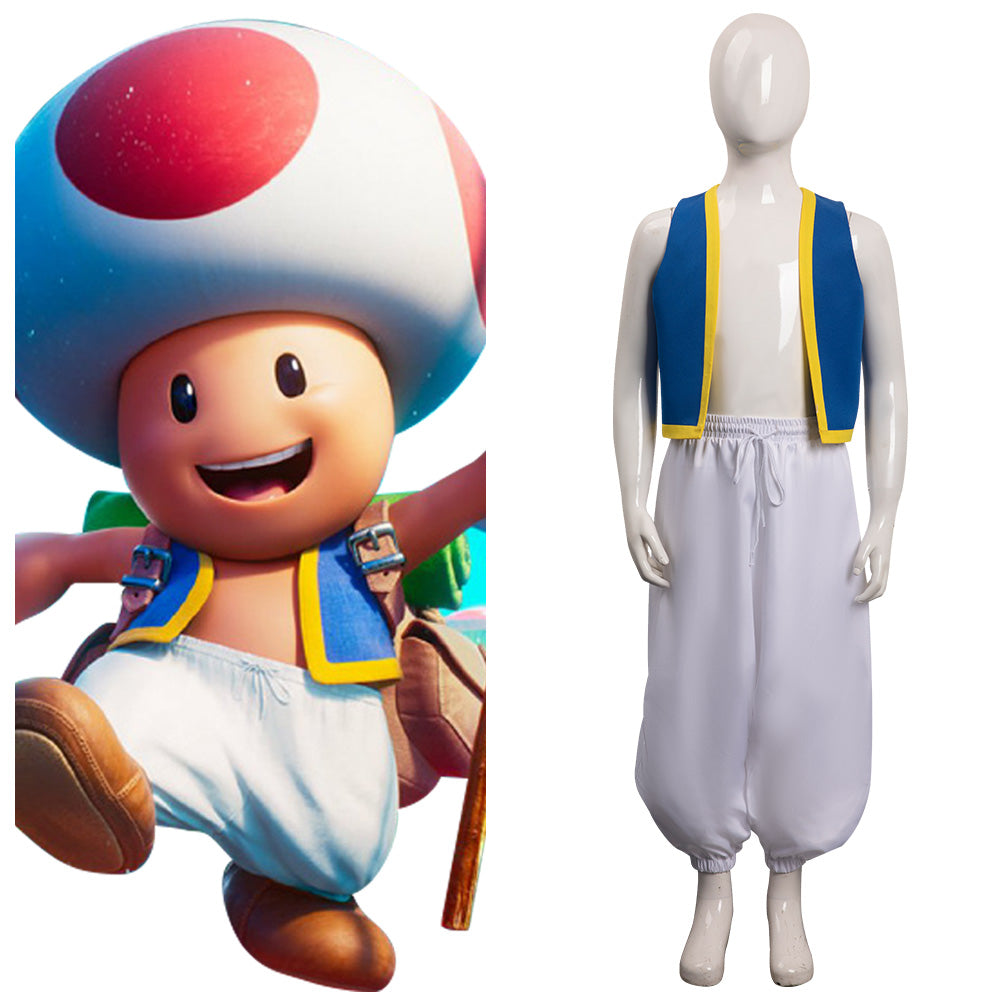 Kinder Der Super Mario Bros. Film Toad Kinopio-kun Kostüm Cosplay Halloween Karneval Outfits