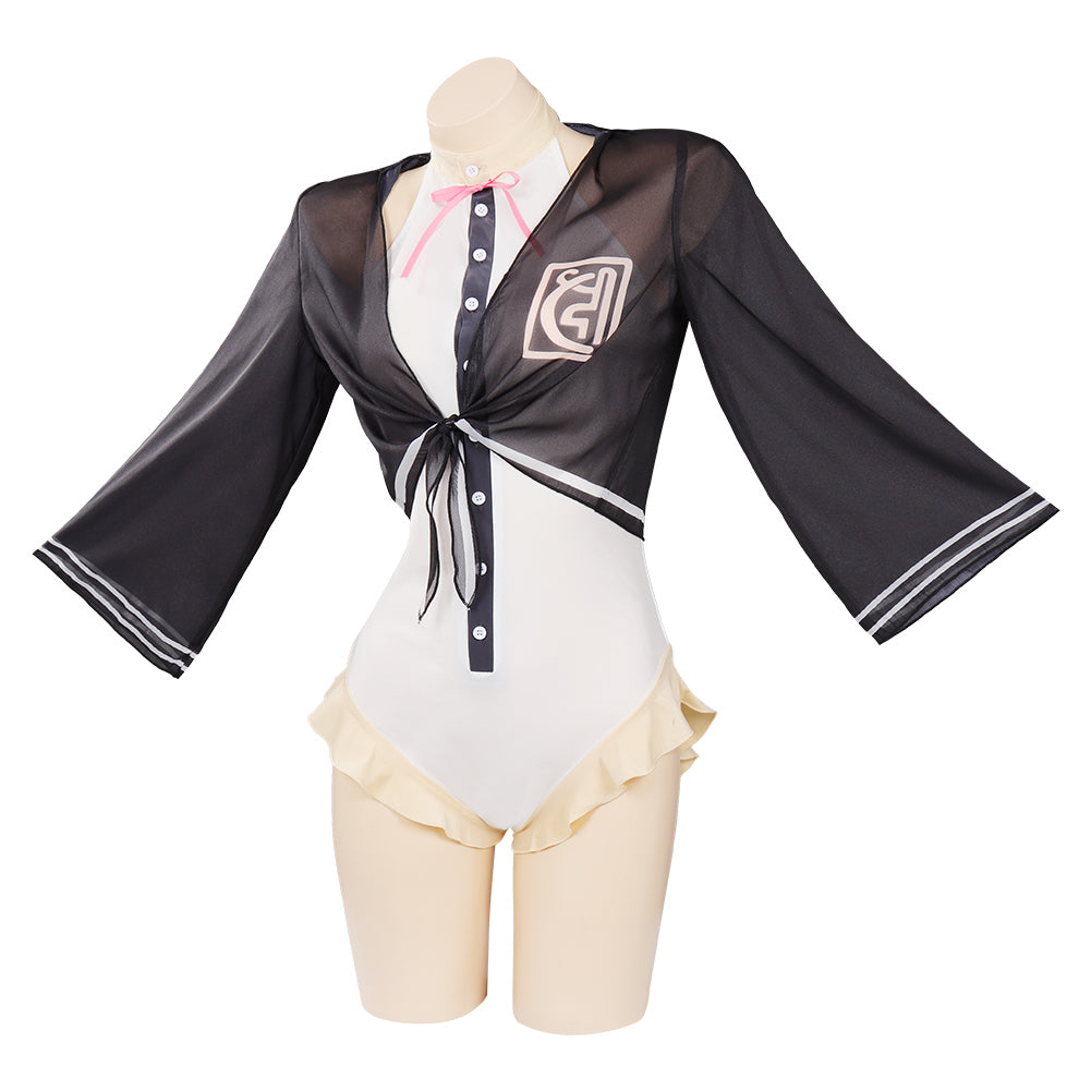 Danganronpa Nanami Chiaki Cosplay Bademode Damen Sommer Originell 2tlg. Badeanzug