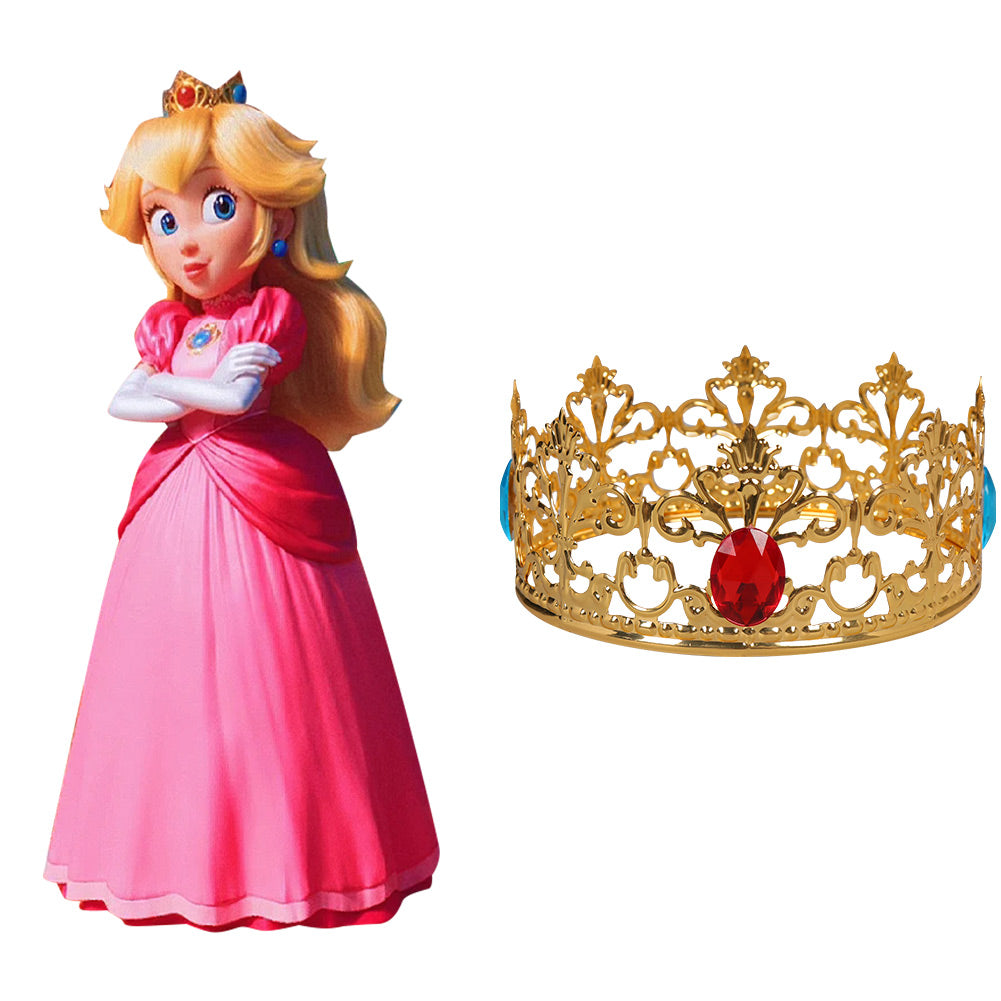 Der Super Mario Bros. Film Prinzessin Peach Krone Cosplay Zubehör