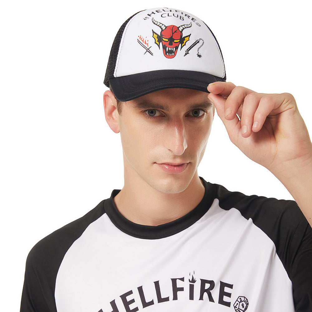 Stranger Things Staffel Hellfire Club Erwachsene Eddie Munson T-Shirt Cosplay Kostüm Halloween Karneval Outfits