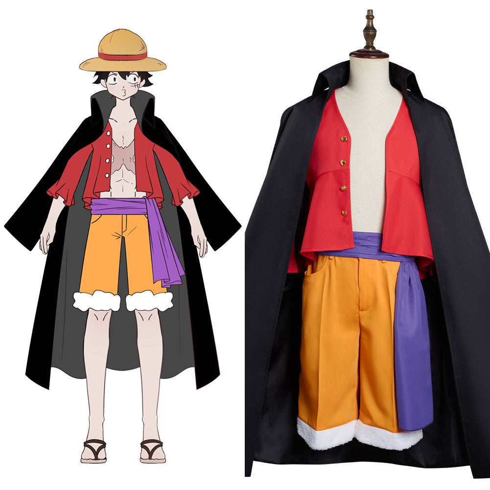 One Piece Monkey D. Luffy Cosplay Kostüme Halloween Karneval Outfits