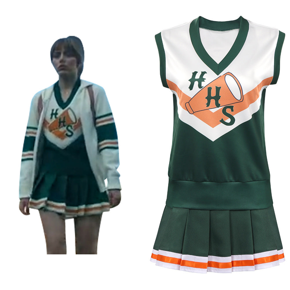 Kinder Stranger Things 4 Hawkins High School Cheerleading Cosplay Chrissy Kostüm Halloween Karneval Kleid
