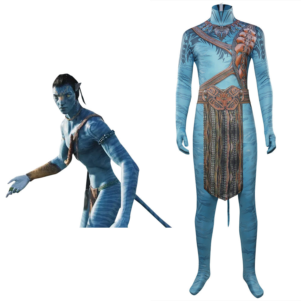 Avatar Cosplay Jake Sully Kostüm Halloween Karneval Jumpsuit