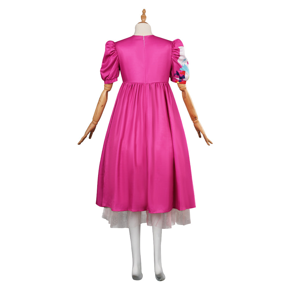 Film 2023 Barbie Margot Robbie Cosplay rosa Kleid Halloween Karneval Outfits
