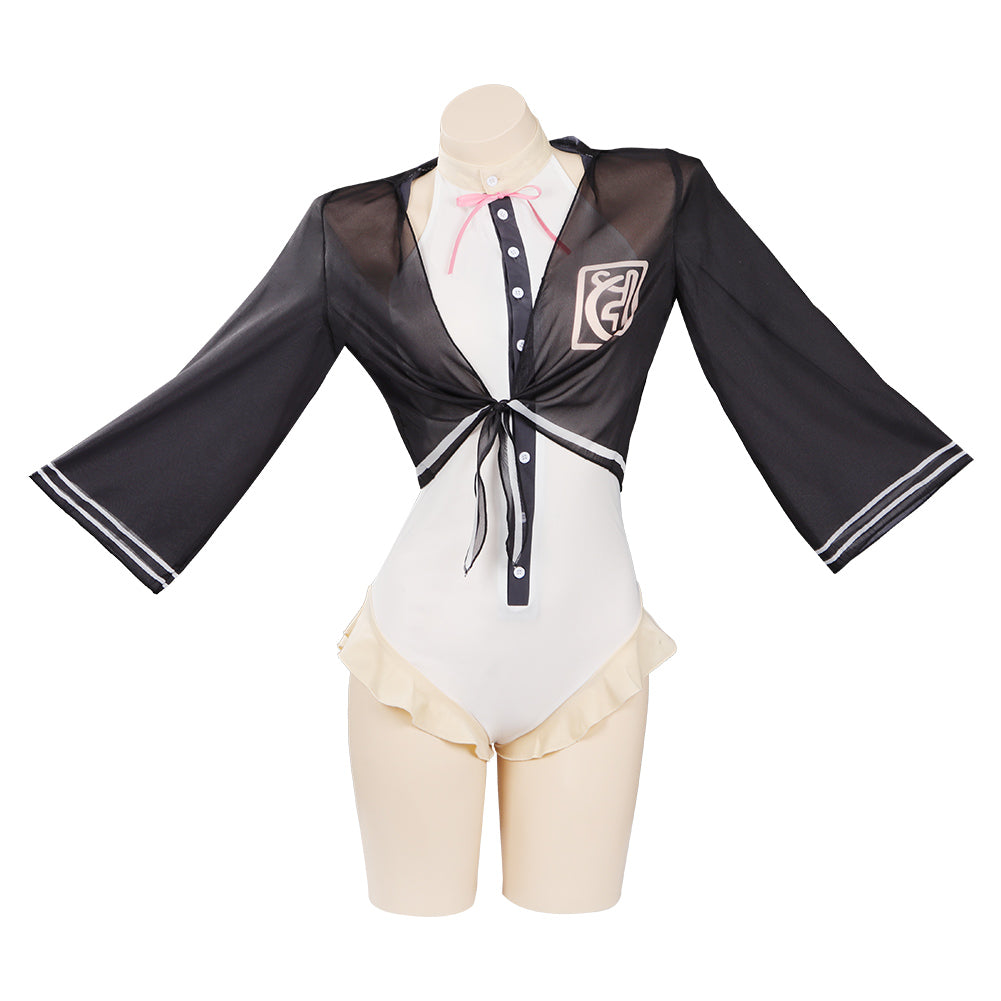 Danganronpa Nanami Chiaki Cosplay Bademode Damen Sommer Originell 2tlg. Badeanzug