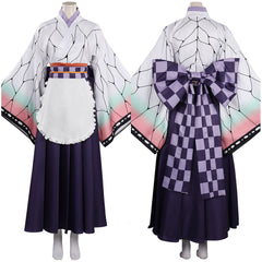 Kochou Shinobu Demon Slayer Cosplay Dienstmädchen Kostüm Halloween Karneval Lolita Kleid