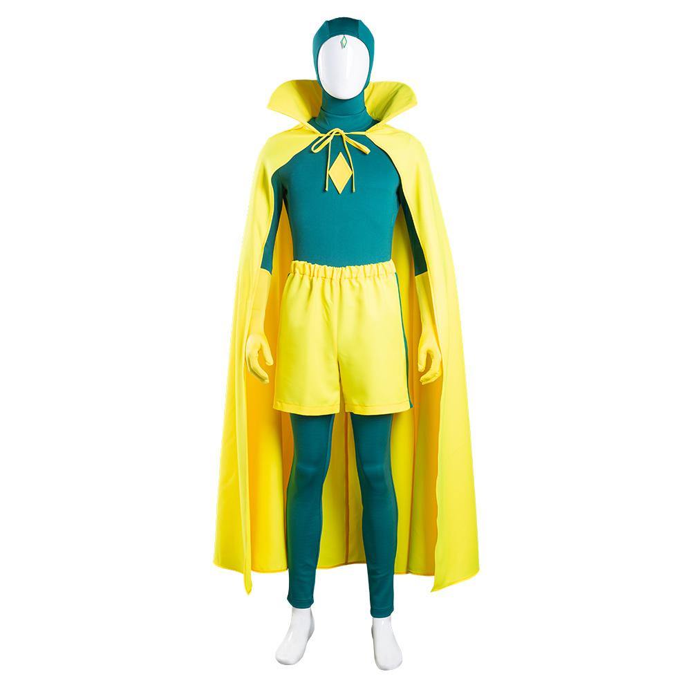 WandaVision Vision Jumpsuit Cosplay Outfits Halloween Karneval Kostüm - cosplaycartde