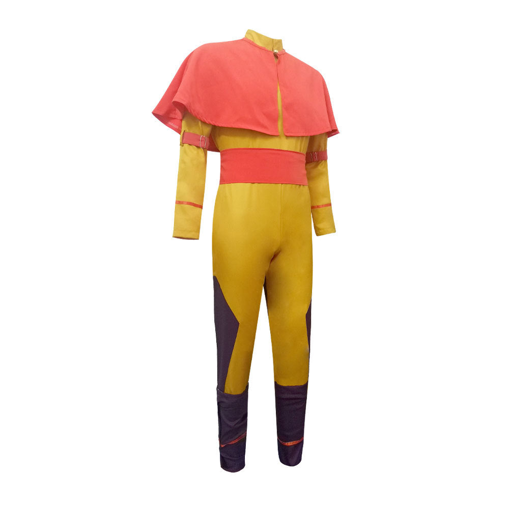 Avatar The Last Airbender Avatar Aang Cosplay Kostüm Jumpsuit Halloween Karneval Kostüm