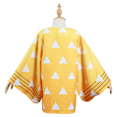 Demon Slayer Kimetsu no Yaiba Agatsuma Zenitsu Kinder Kimono Cosplay Umhang - cosplaycartde