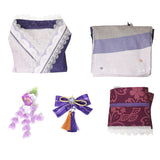 Genshin Impact Cosplay Raiden Shogun Kostüm Halloween Karneval Kimono