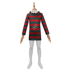 Kinder A Nightmare On Elm Street Freddy Krueger Cosplay Kostüm Outfits Halloween Karneval Kleid