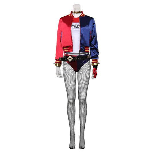 Suicide Squad Harley Quinn Cosplay Kostüm Outfits Dulex Set - cosplaycartde 1001