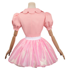 Film Barbie Margot Robbie rosa Kleid Sets Halloween Karneval Outfits Cosplay Kostüm