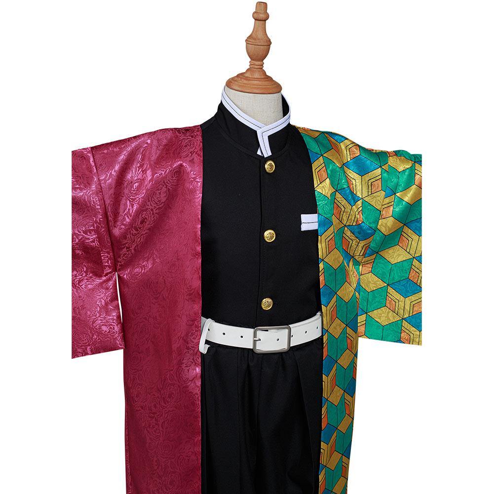 Demon Slayer Kimetsu no Yaiba Tomioka Giyuu Kinder Kimono Cosplay Halloween Karneval Kostüm - cosplaycartde