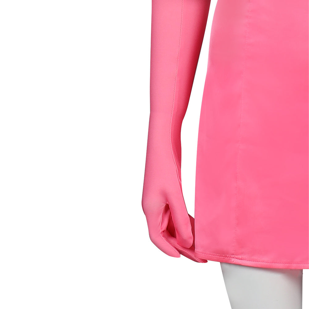 Film Barbie Margot Robbie rosa enges Kleid Halloween Karneval Outfits Cosplay Kostüm