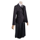 Kinder Wednesday Addams Cosplay Wednesday Kostüm Halloween Karneval Uniform