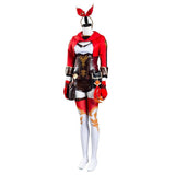 Genshin Impact Amber Jumpsuit Cosplay Kostüm Halloween Karneval Kostüm Set - cosplaycartde