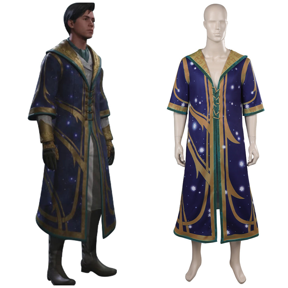 Professor Merlin Hogwarts Legacy Merlin Mantel Cosplay Umhang Halloween Karneval Outfits
