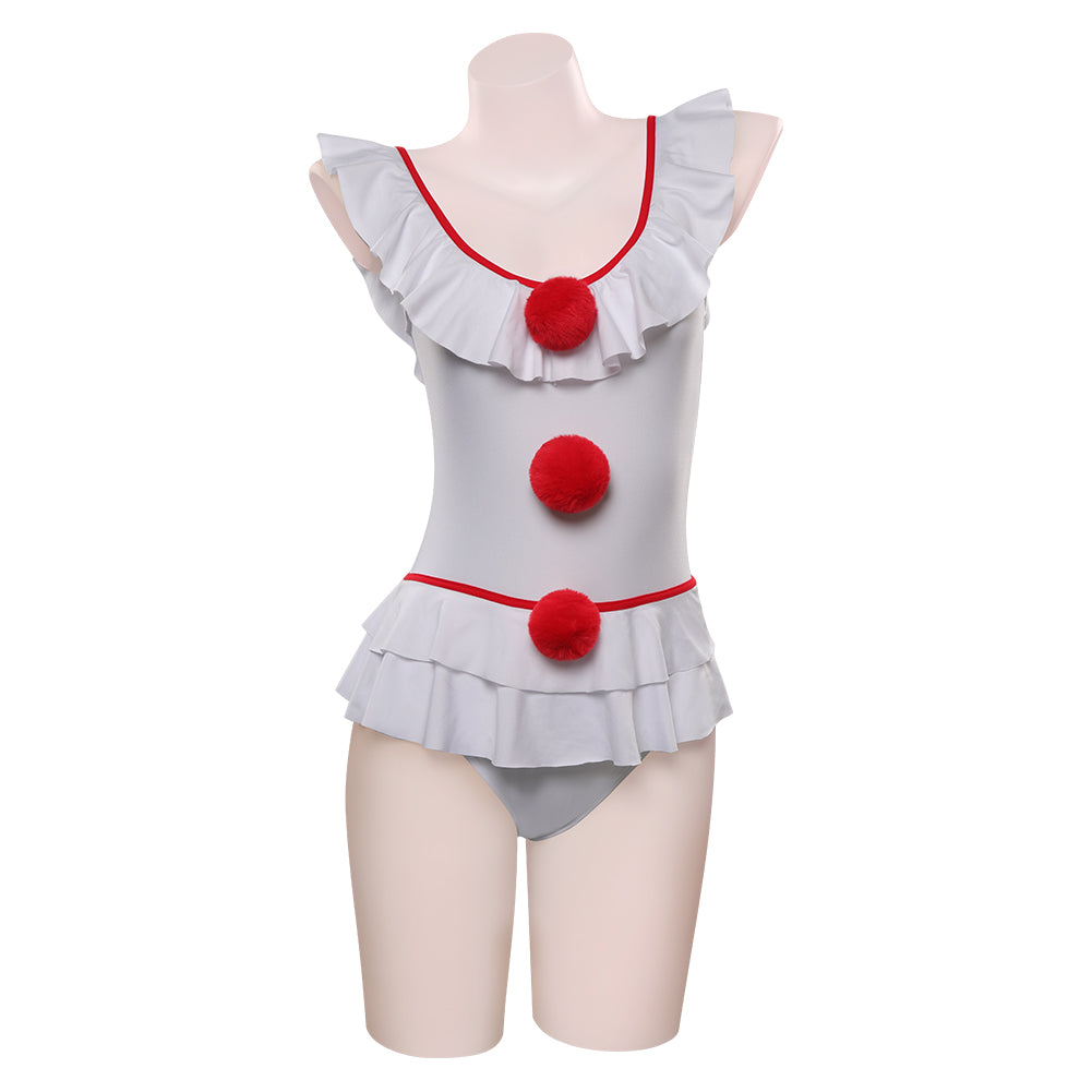 It Pennywise Sexy Jumpsuit Cosplay Badeanzug Halloween Karneval Kostüm