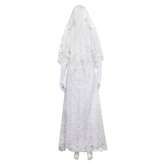 Ghost House Film Ghost Braut weißes langes Kleid Cosplay Kostüm Halloween Karneval Outfits
