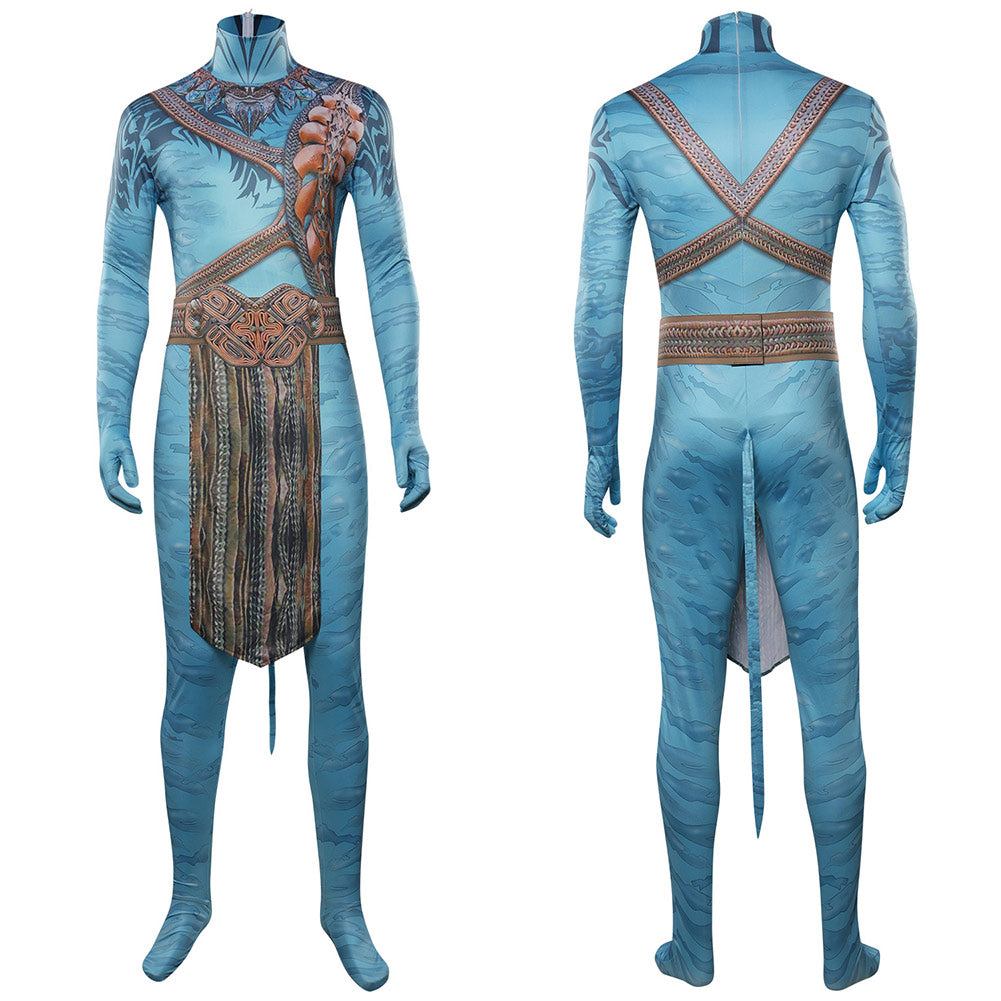 Kinder Avatar:The Way of Water Cosplay Jake Sully Kostüm Halloween Karneval Jumpsuit