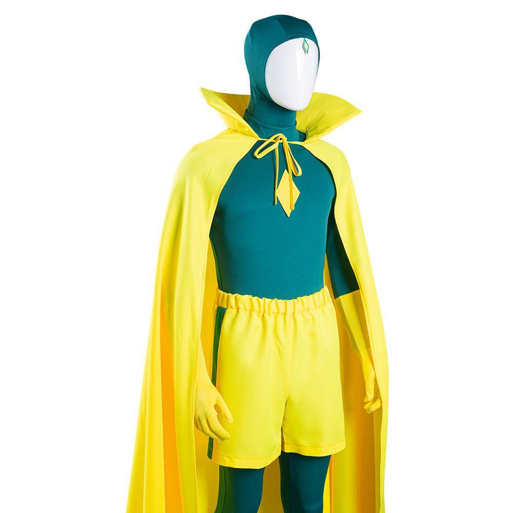 WandaVision Vision Jumpsuit Cosplay Outfits Halloween Karneval Kostüm - cosplaycartde