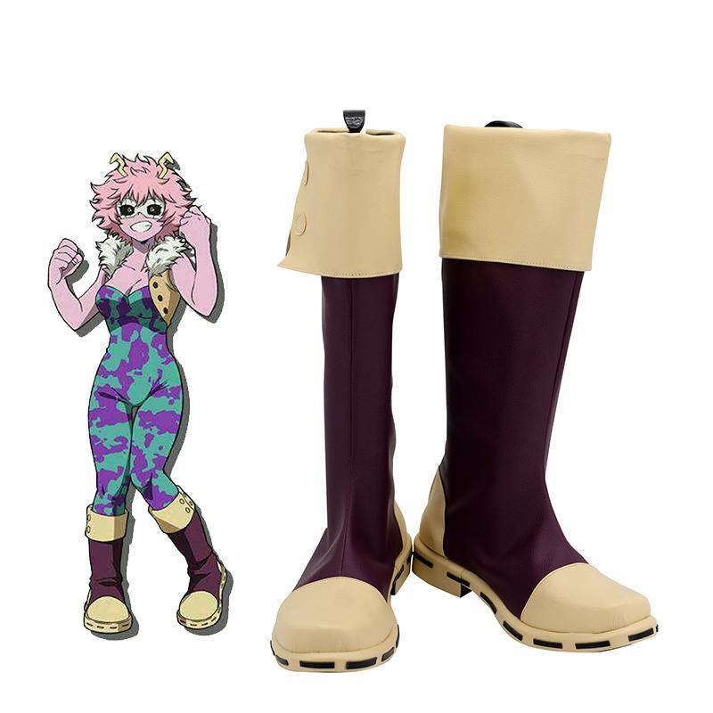 Mina Ashido Schuhe My Hero Academia Pinky Schuhe Cosplay Stiefel - cosplaycartde