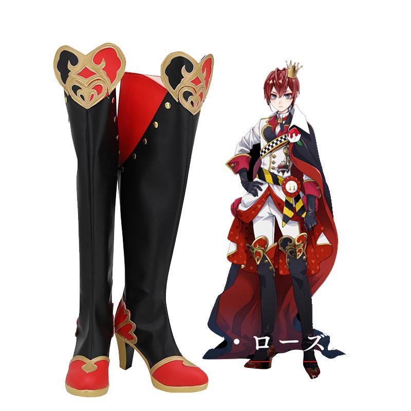 Twisted Wonderland Riddle Rosehearts Stiefel Cosplay Schuhe - cosplaycartde