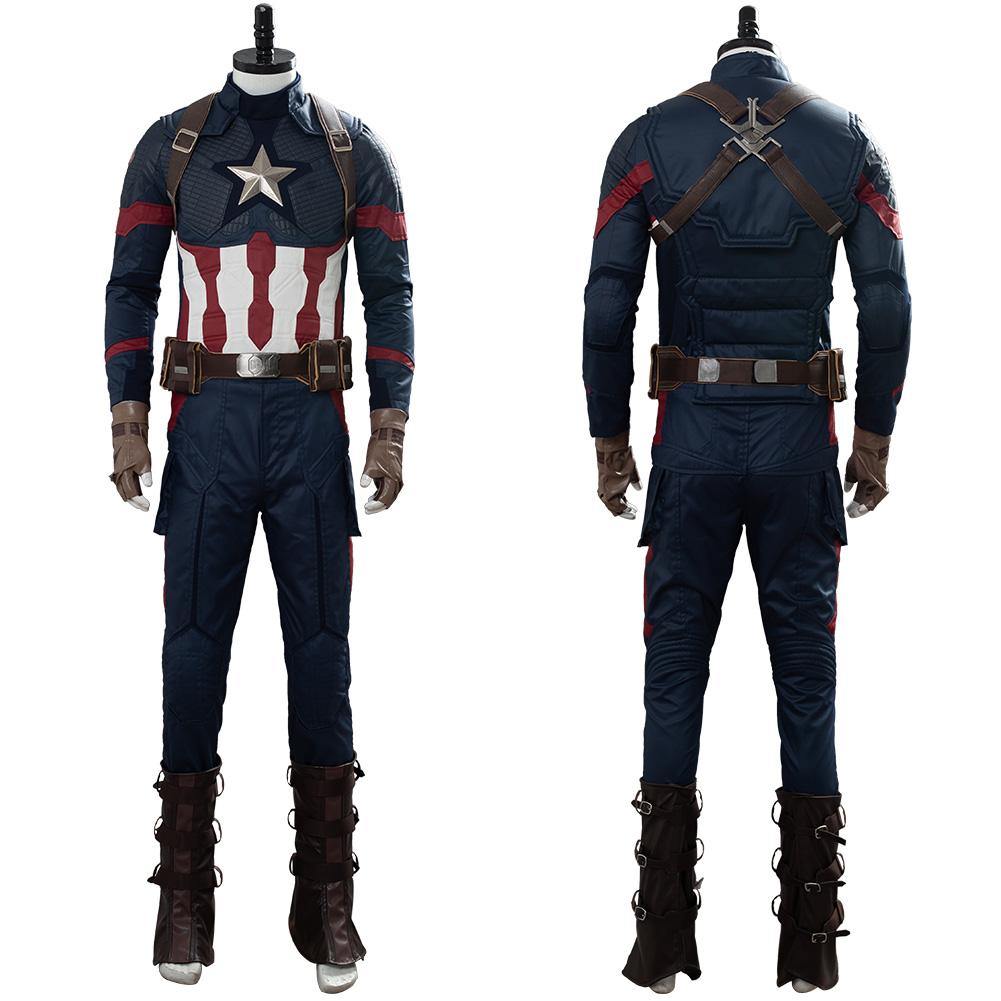 Avengers 4 Avengers: Endgame Captain America Cosplay Kostüm NEU Set - cosplaycartde