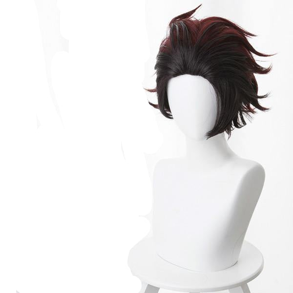 Demon Slayer: Kamado Tanjirou Kimetsu no Yaiba Cosplay Perücke - cosplaycartde