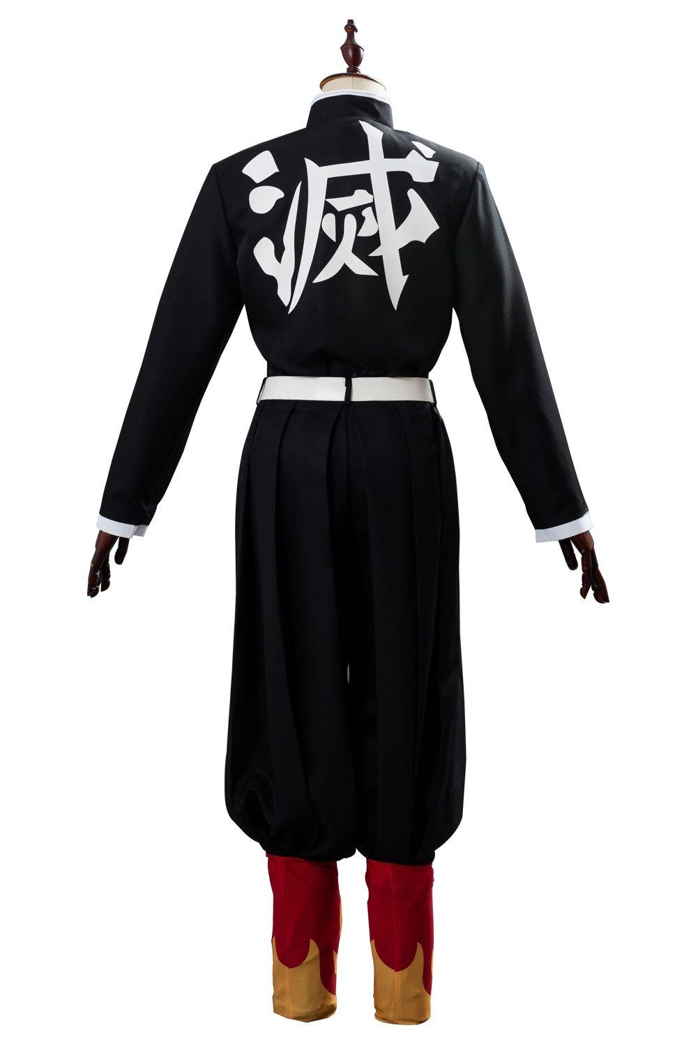 Demon Slayer Kimetsu no Yaiba Kyojuro Rengoku Kostüm Cosplay Kostüm Set - cosplaycartde