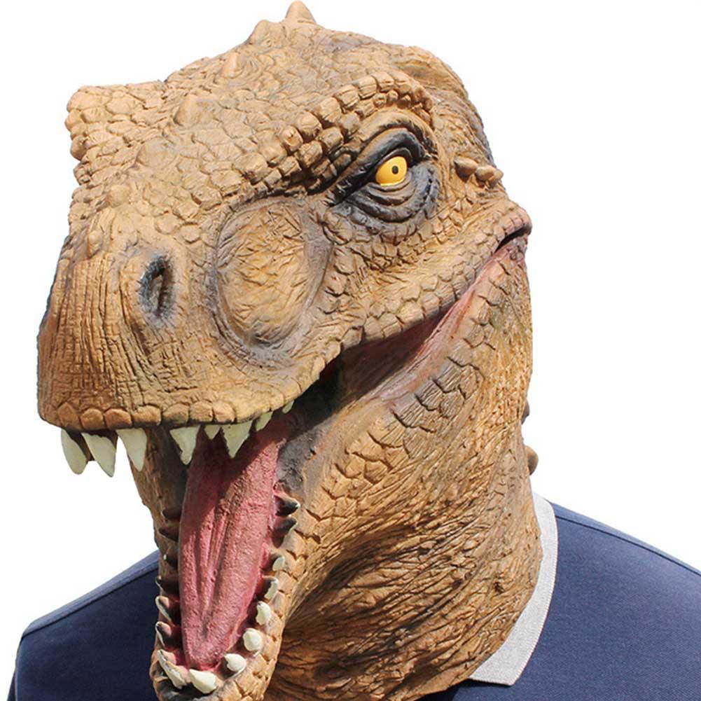 Dinosaurier Kostüm Erwachsene T-Rex Jurassic Welt Cosplay Maske Latex - cosplaycartde