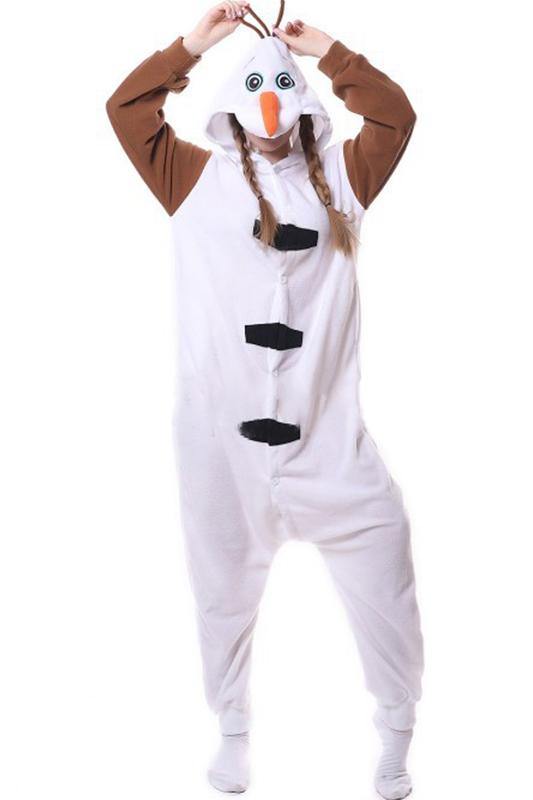 Frozen Die Eiskönigin Olaf Pyjamas Hausdienst Onesies Schlafanzug Cosplay Kostüm - Karnevalkostüme