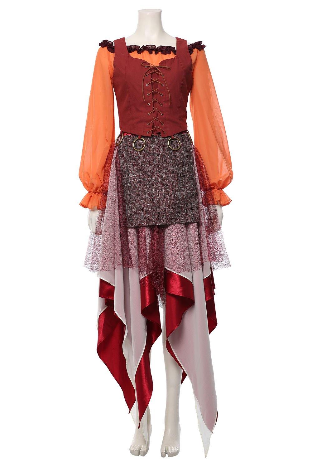 Hocus Pocus Mary Sanderson Horror Film Cosplay Kostüm Mittelalter Kostüm - cosplaycartde