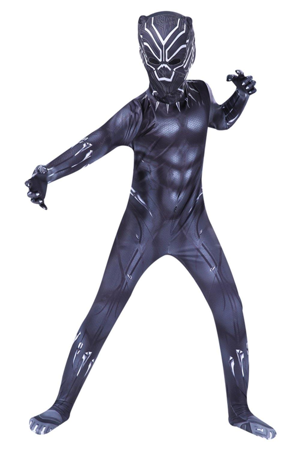 Kinder Kostüm Black Panther Cosplay Kostüm Jumpsuit für Kinder - cosplaycartde