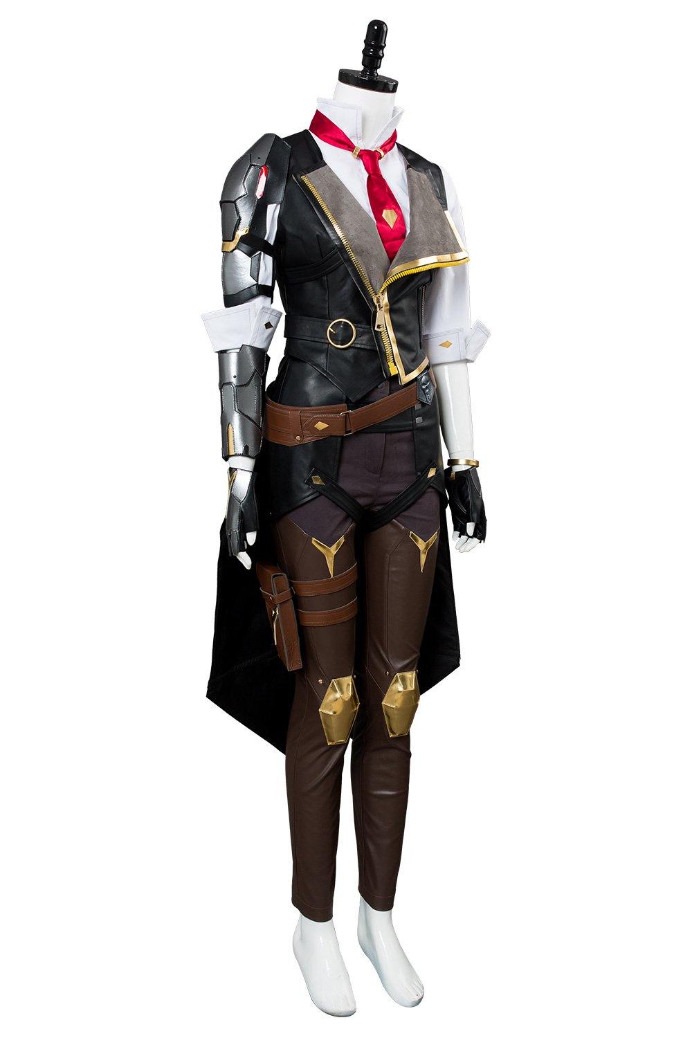 Overwatch Heroes Helden Ashe Cosplay Kostüm Set - cosplaycartde