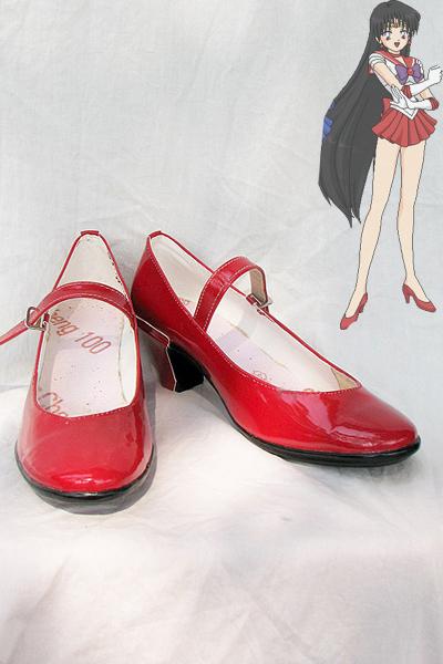 Sailor Moon Hino Rei Cosplay Stiefel Schuhe Maßgeschneiderte