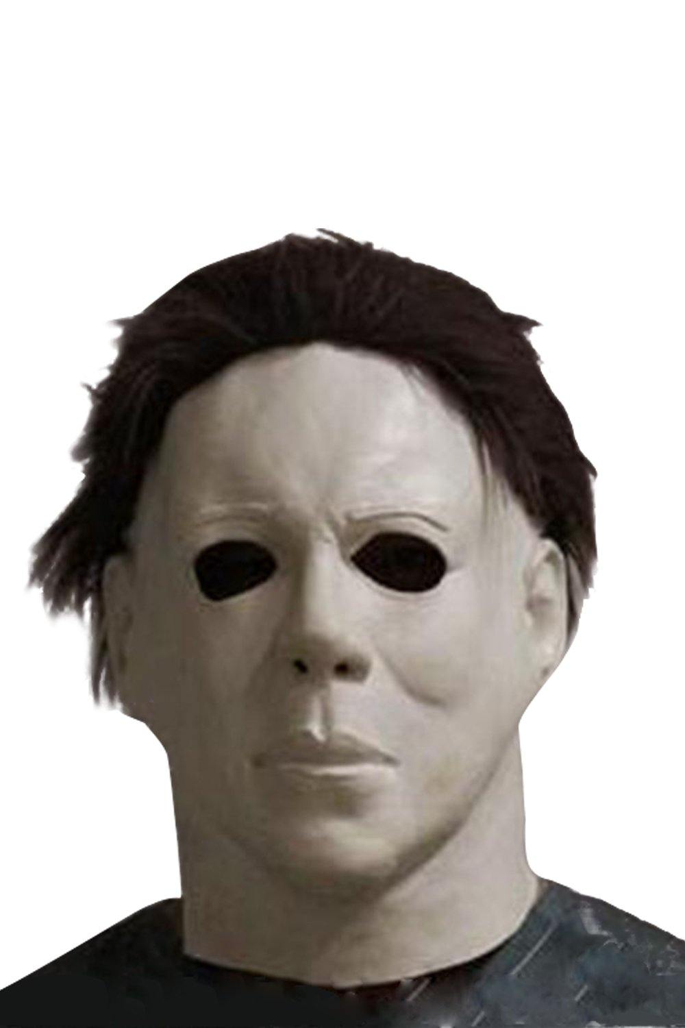 Top 100% Latex Horror Movie Halloween Michael Myers Maske für Karneval Mottoparty - cosplaycartde