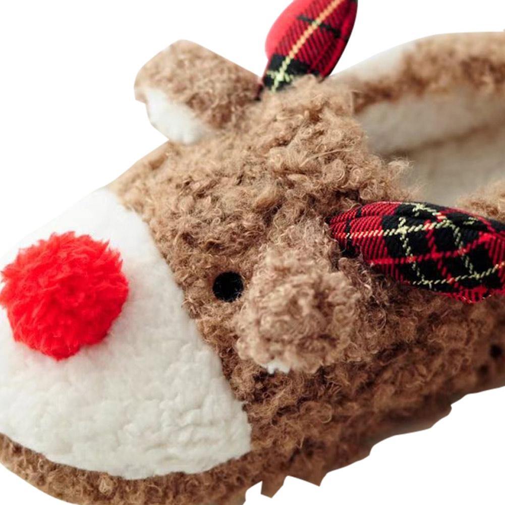 Weihnachten Winter Hausschuhe Memory Foam Plüsch Warm Gefüttert Pantoffel Fleece-Futter Slipper Kuschelig Indoor - cosplaycartde
