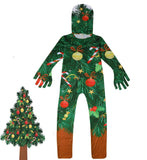 Weihnachtsoutfit Jungen Overall Festliche Langarmshirt Strampler Kostüm Weihnachtsbaum für Party - cosplaycartde
